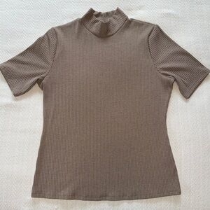 INC International Concepts Women’s Mock Turtleneck Sweater - Brown